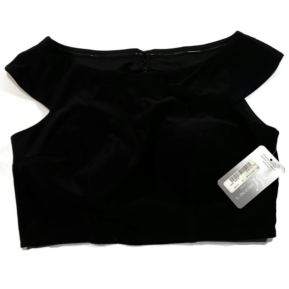 Lore Margene Bridal Black Top New‎ NWT MSRP $439 Womens Sz 8